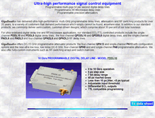 Tablet Screenshot of gigabaudics.com